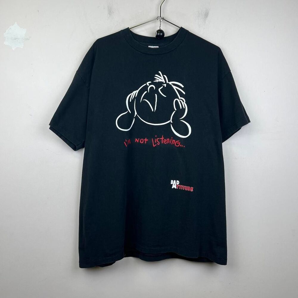 Vintage Men's I'm Not Listening graphic tee size XL